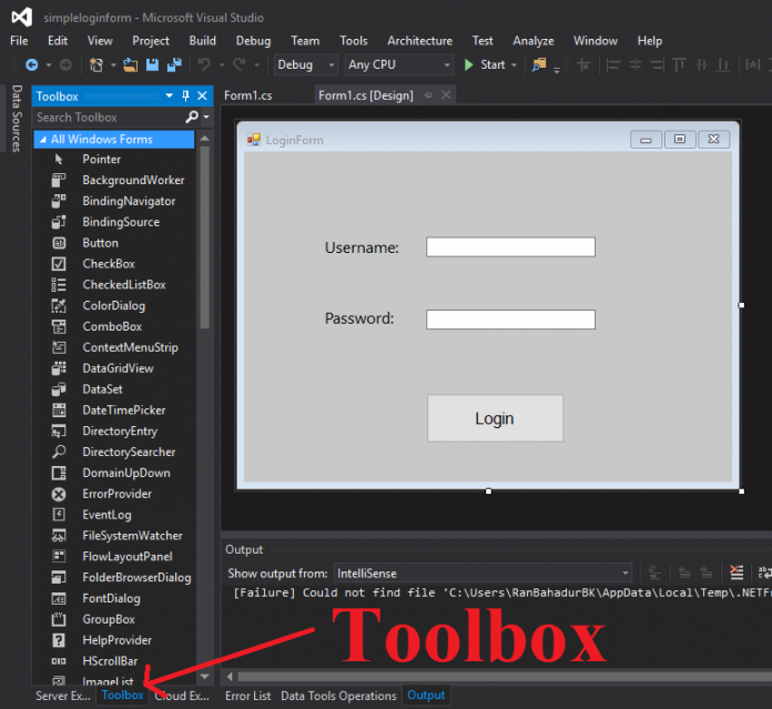 Create Simple Login Form In C NET Without Connecting To Database With 